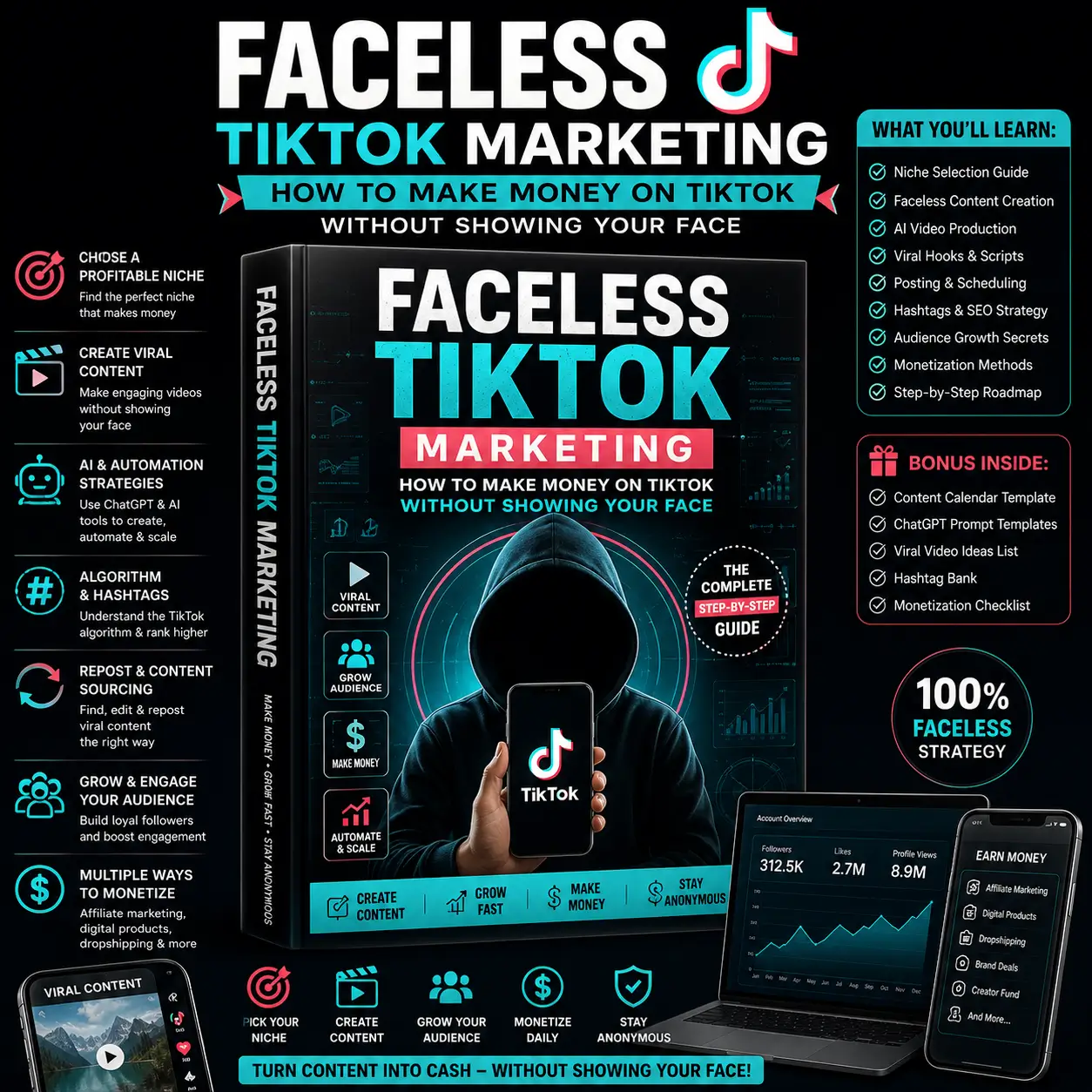 Faceless TikTok Marketing Mastery | How to Make Money on TikTok Without Showing Your Face